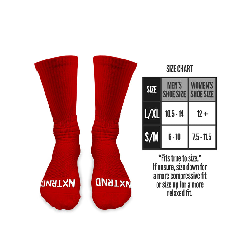 Load image into Gallery viewer, NXTRND Crew Socks Red 3-Pairs

