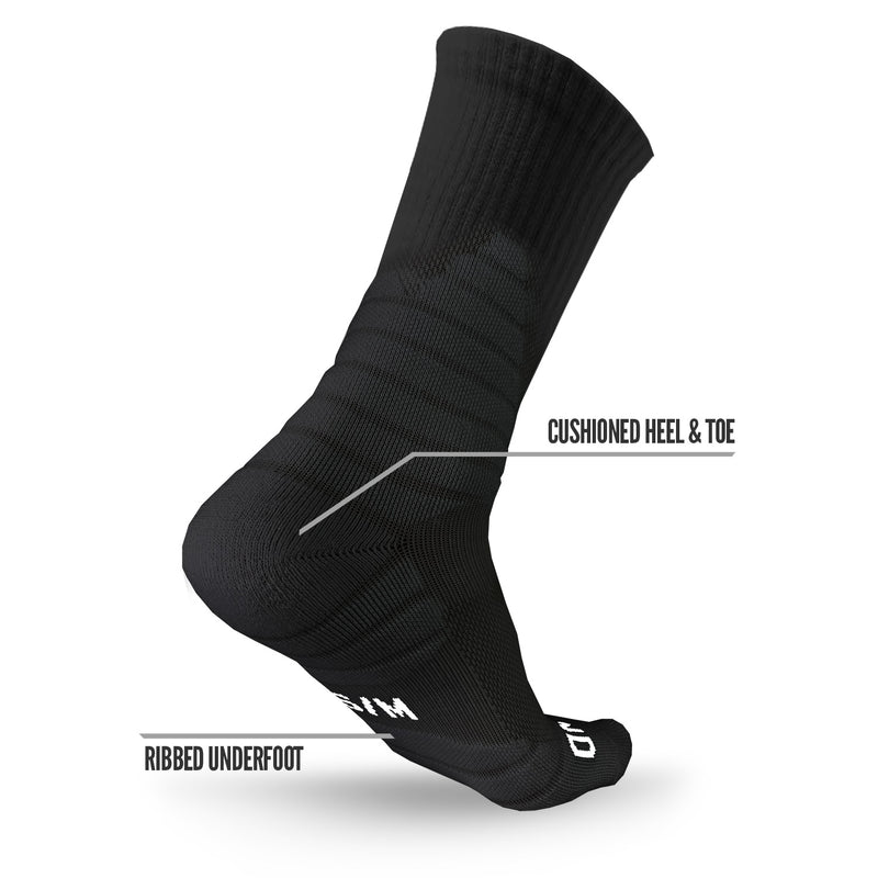 Load image into Gallery viewer, NXTRND Crew Socks Black 3-Pairs
