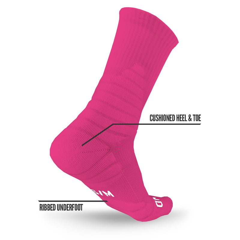Load image into Gallery viewer, NXTRND Crew Socks Pink 3-Pairs
