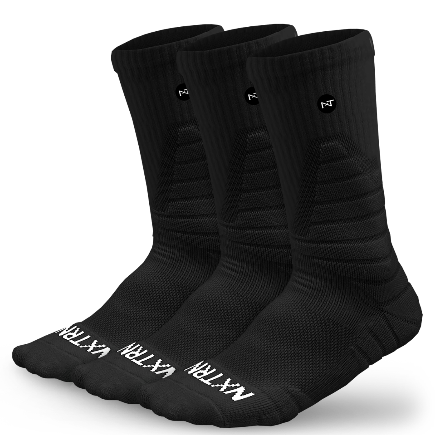 Chaussettes montantes NXTRND noires (3 paires)