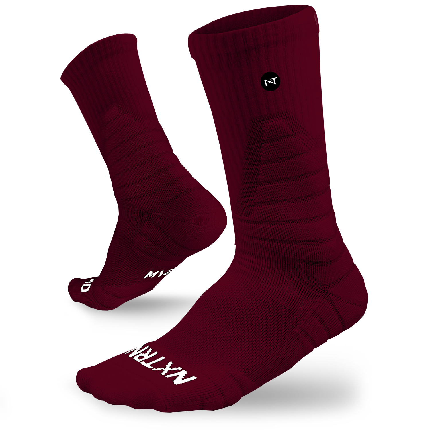 NXTRND Crew Socks Maroon (3-Pairs)