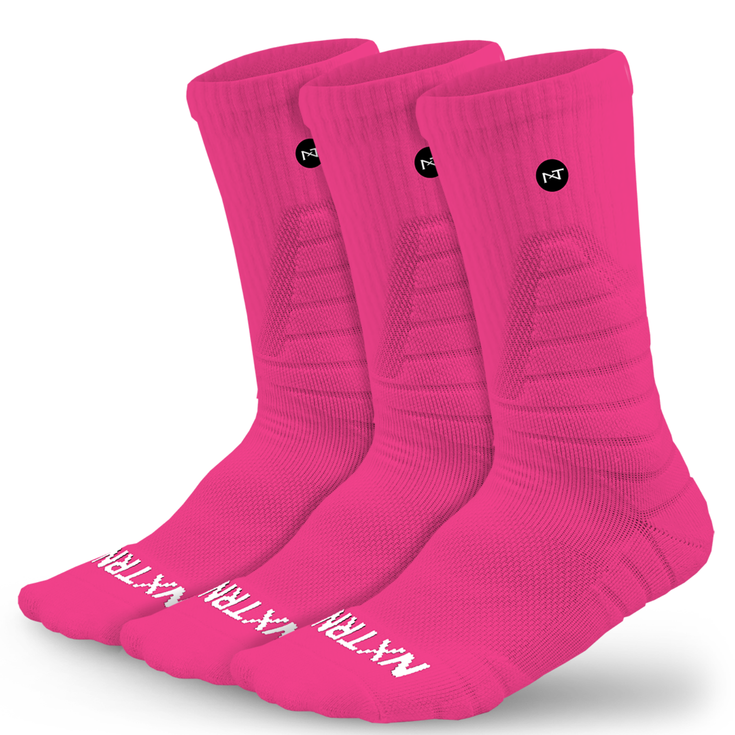 Chaussettes montantes NXTRND roses (3 paires)