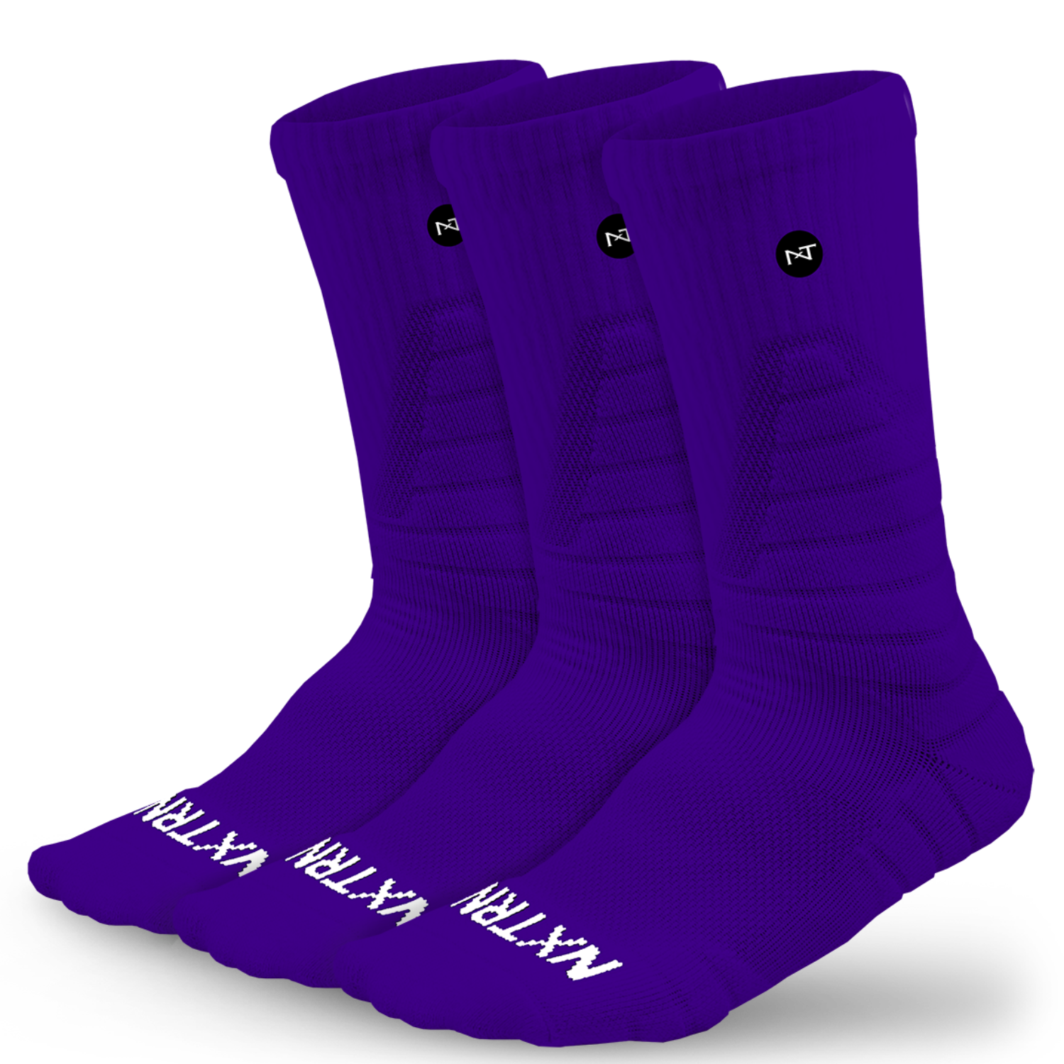 Chaussettes montantes NXTRND violettes (3 paires)