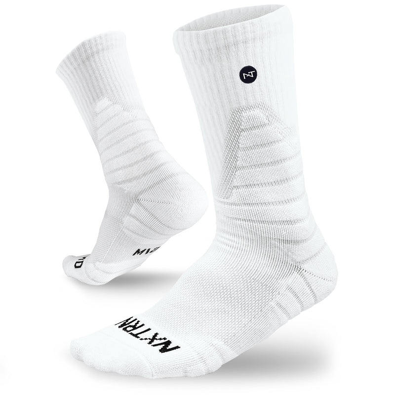 Load image into Gallery viewer, NXTRND Crew Socks White 3-Pairs

