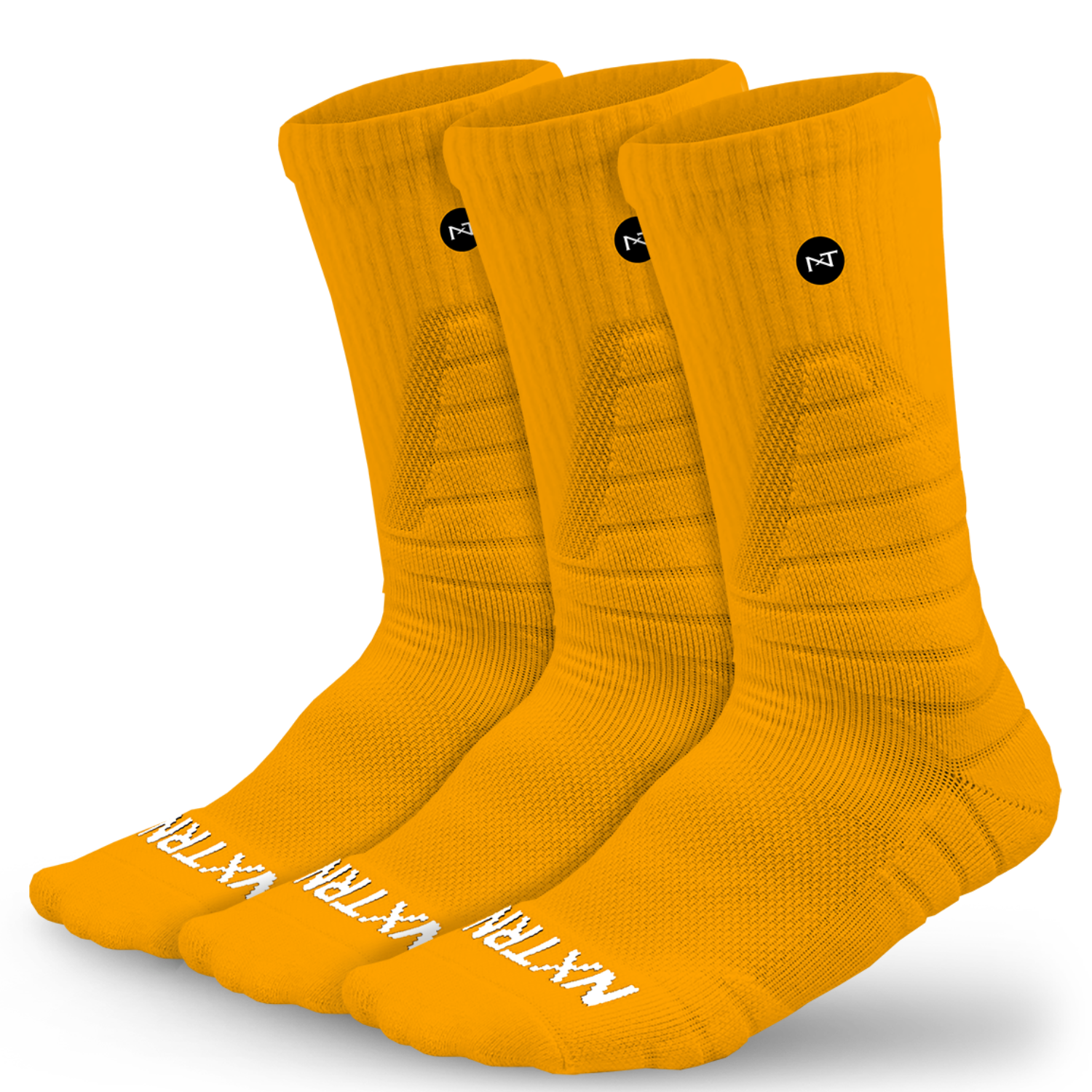 Chaussettes montantes NXTRND jaunes (3 paires)