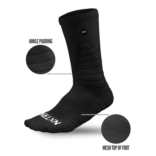 NXTRND Crew Socks Black 3-Pairs