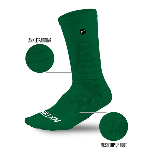 NXTRND Crew Socks Green 3-Pairs