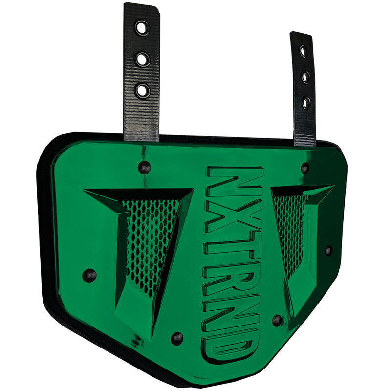 Load image into Gallery viewer, NXTRND B-PLATE™ Football Back Plate Chrome Dark Green
