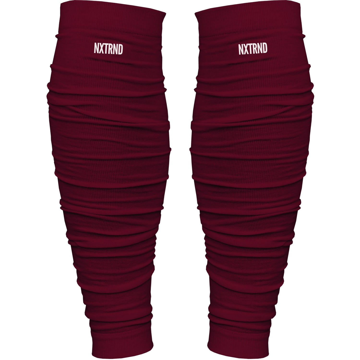 NXTRND Scrunch Football Leg Sleeves Maroon