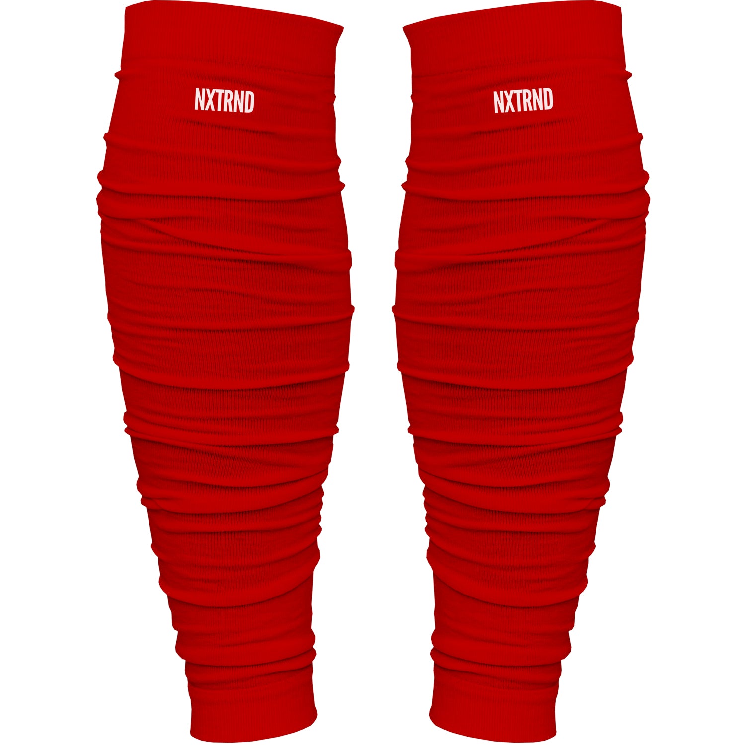 NXTRND Scrunch Football Leg Sleeves Red