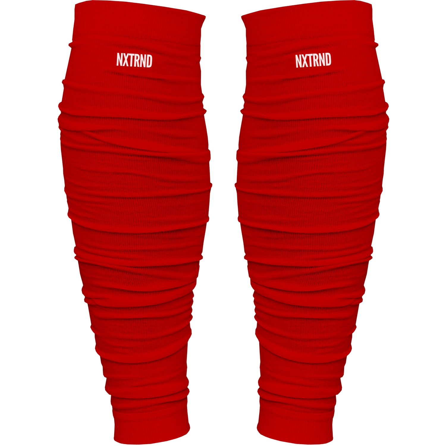 NXTRND Scrunch Football Leg Sleeves Red