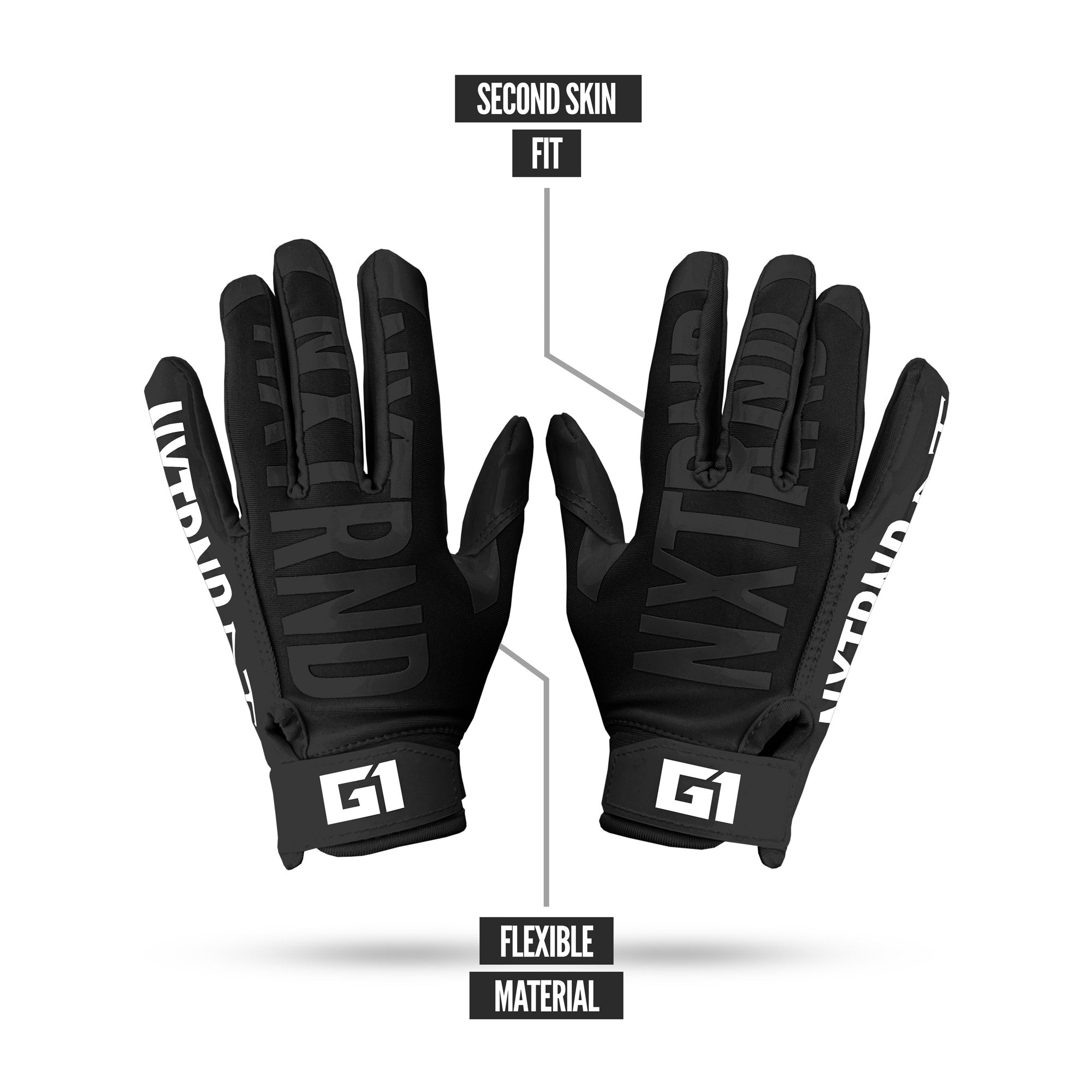 NXTRND G1® Youth Football Gloves Black