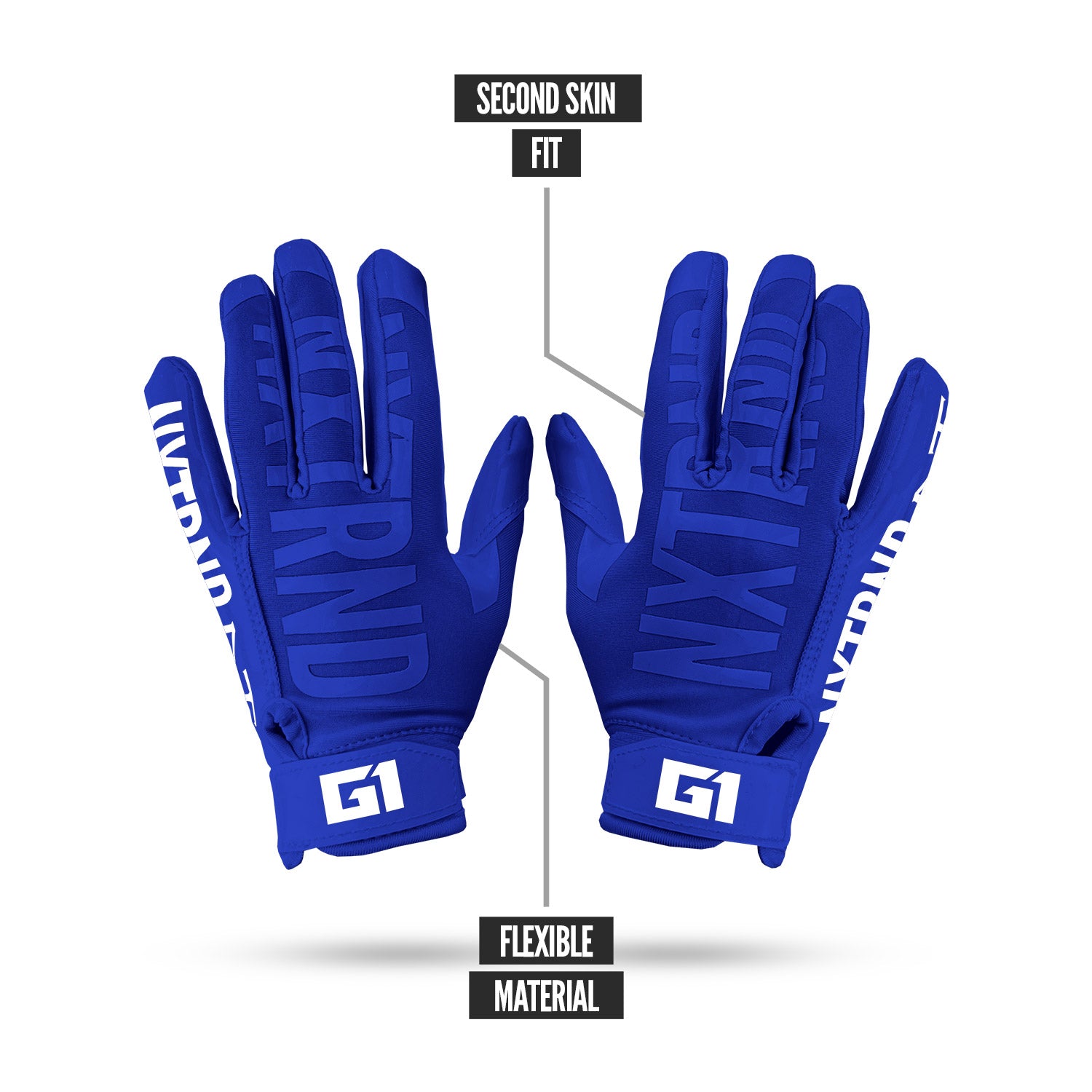 NXTRND G1® Youth Football Gloves Blue