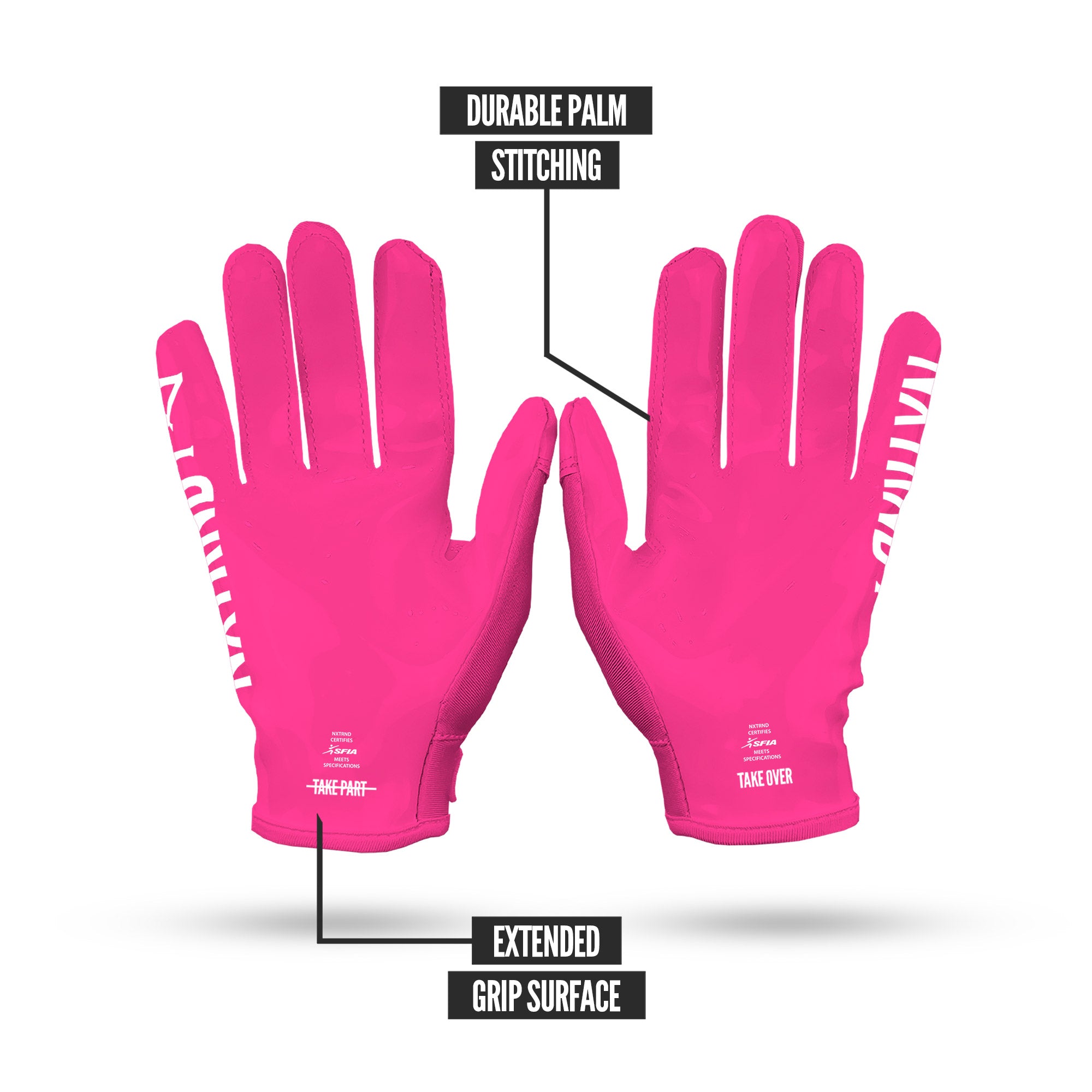 NXTRND G1® Football Gloves Pink