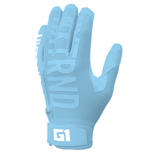 NXTRND G1 Football Gloves Columbia Blue