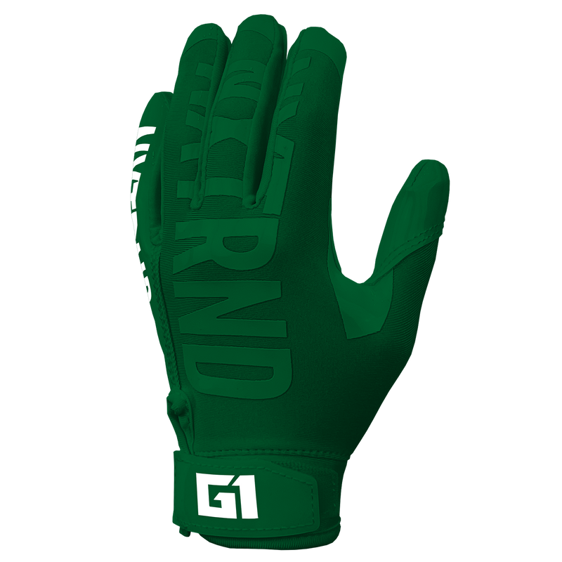 Youth football online gloves green