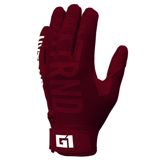 NXTRND G1 Football Gloves Maroon
