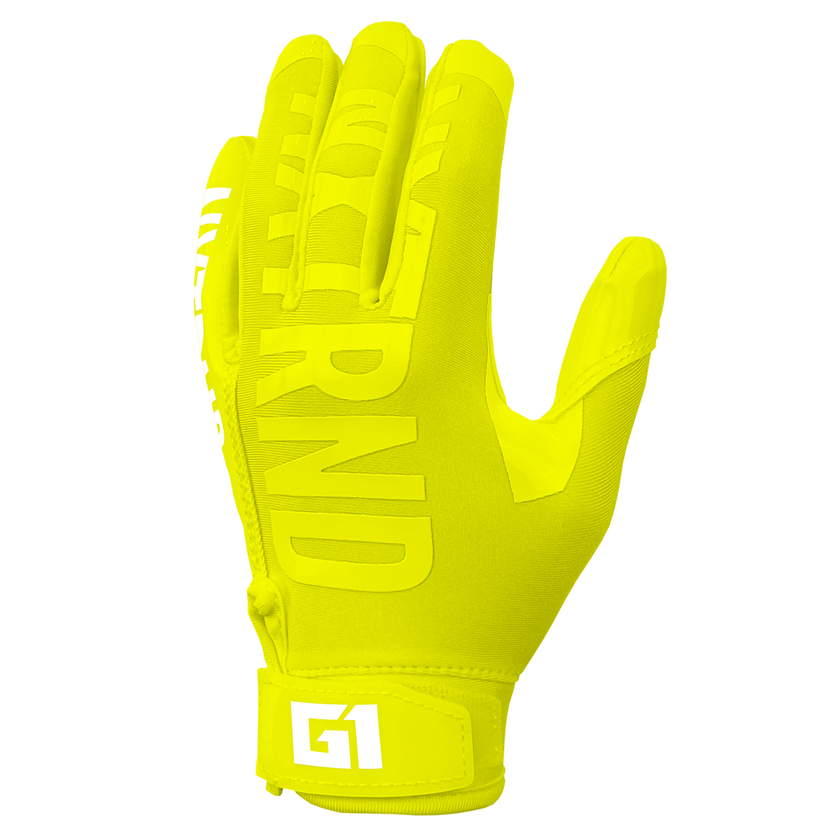 NXTRND G1® Youth Football Gloves Neon Yellow