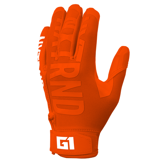 Orange football gloves deals youth