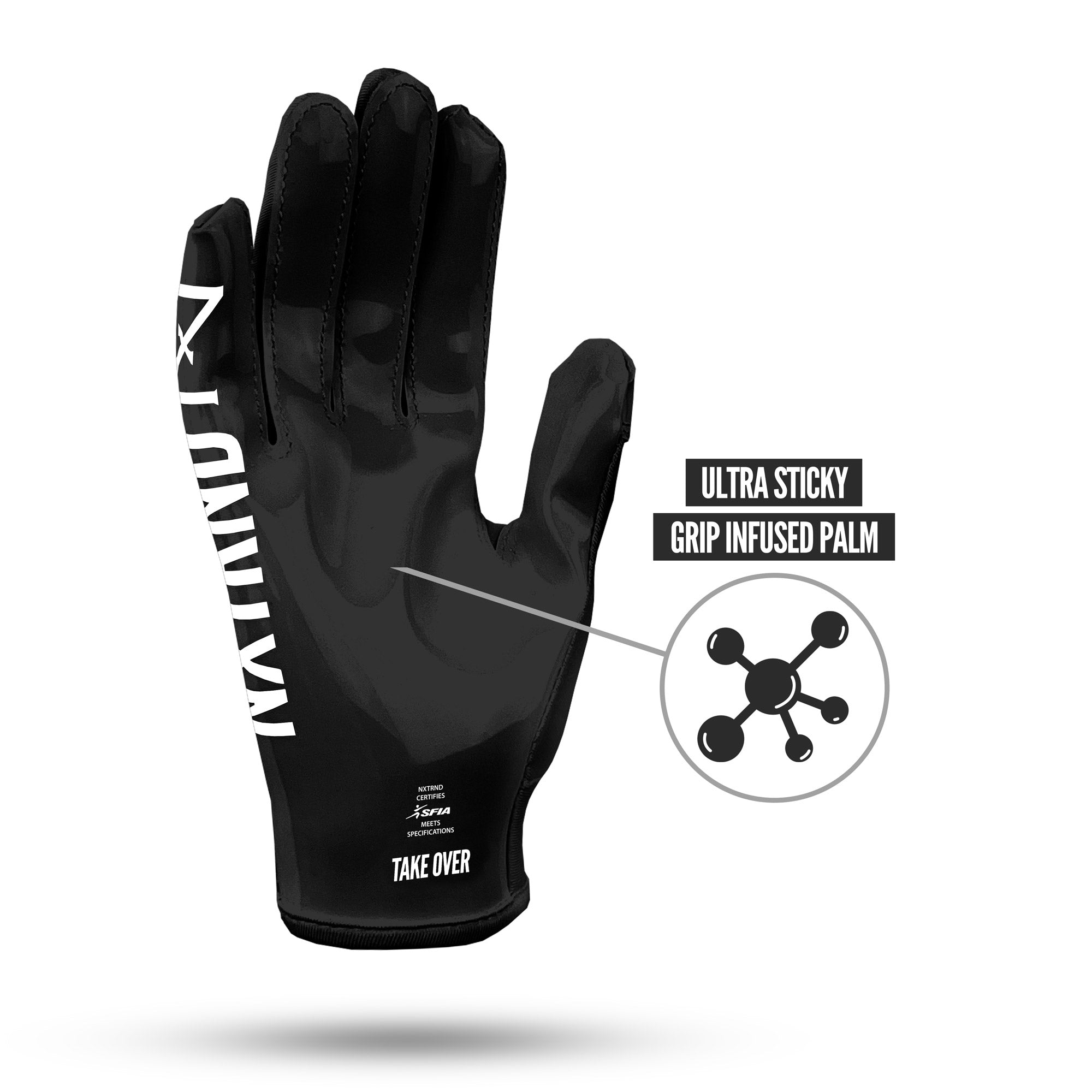 NXTRND G1® Youth Football Gloves Black