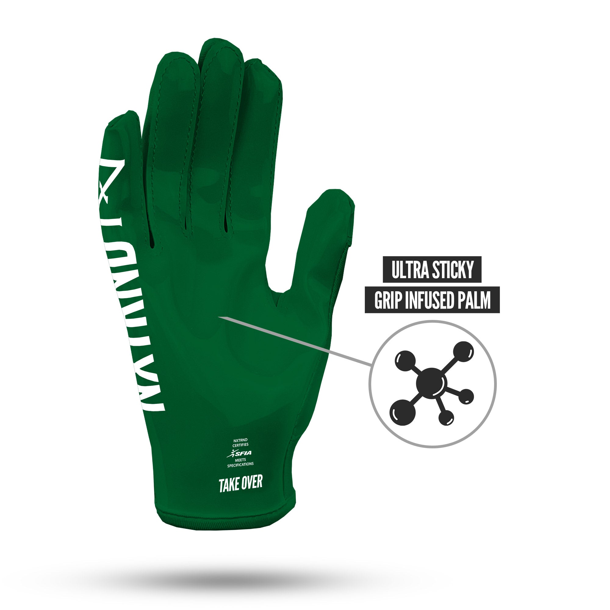 Nxtrnd G1 Football Gloves Dark Green Dark Green X Large