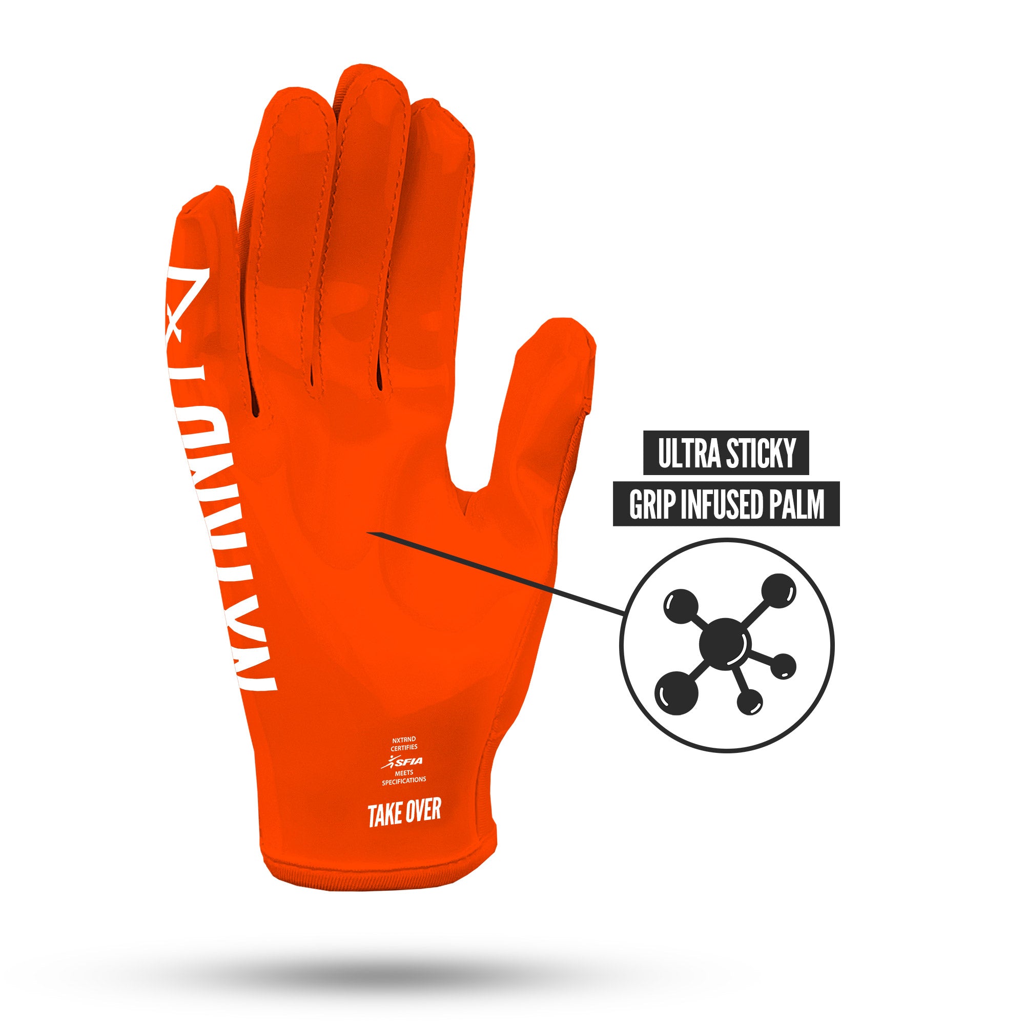 NXTRND G1® Football Gloves Orange