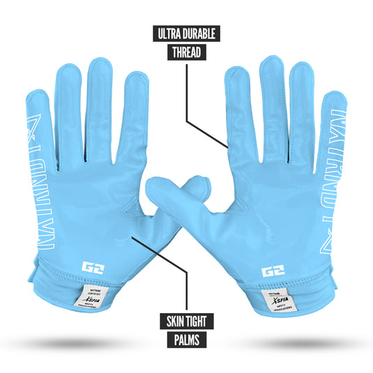 NXTRND G2® Football Gloves Columbia Blue