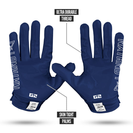 NXTRND G2™ Football Gloves Navy Blue