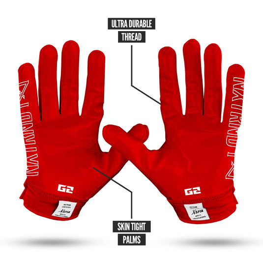 NXTRND G2® Football Gloves Red