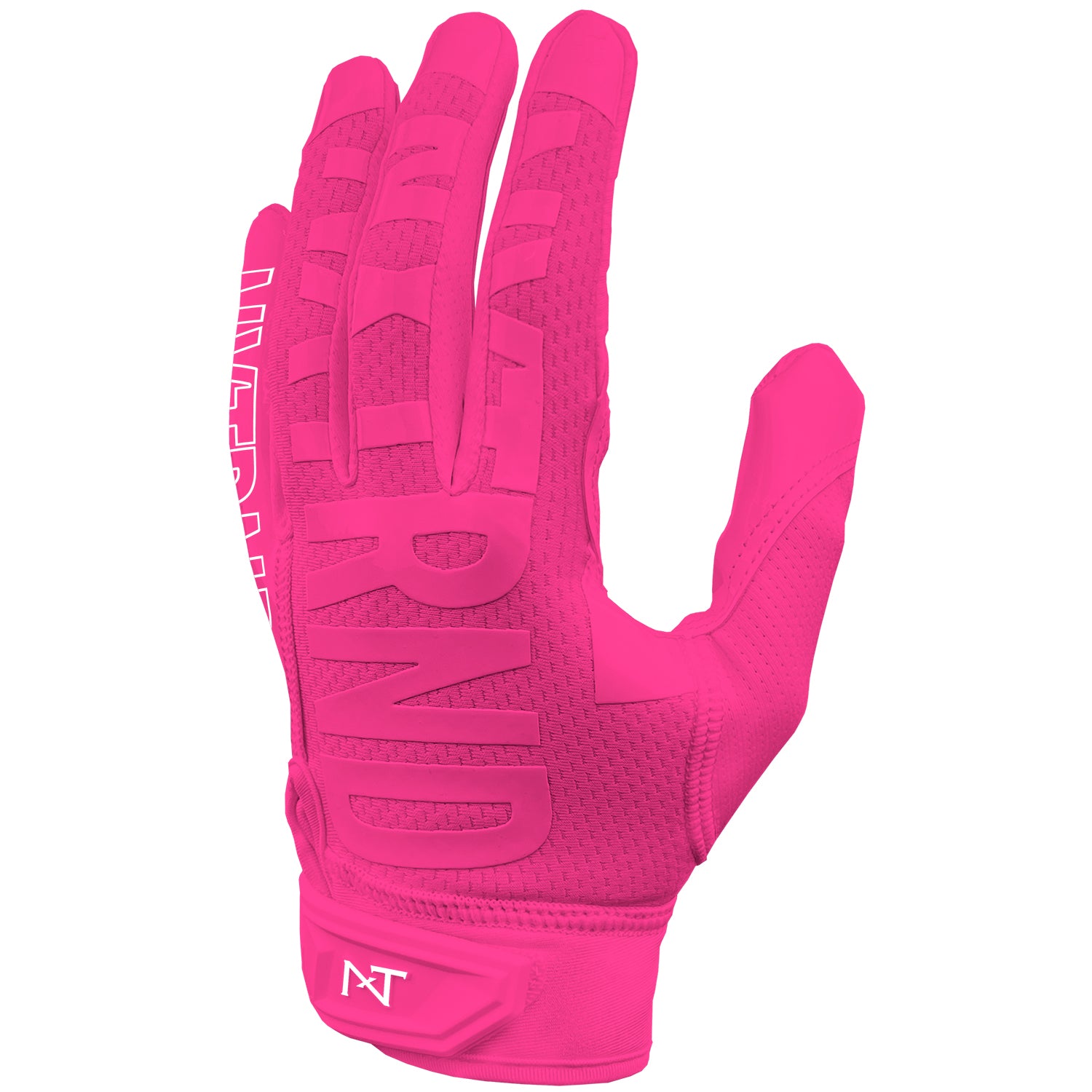 Pink youth football gloves online