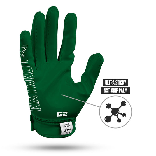 NXTRND G2® Football Gloves Dark Green