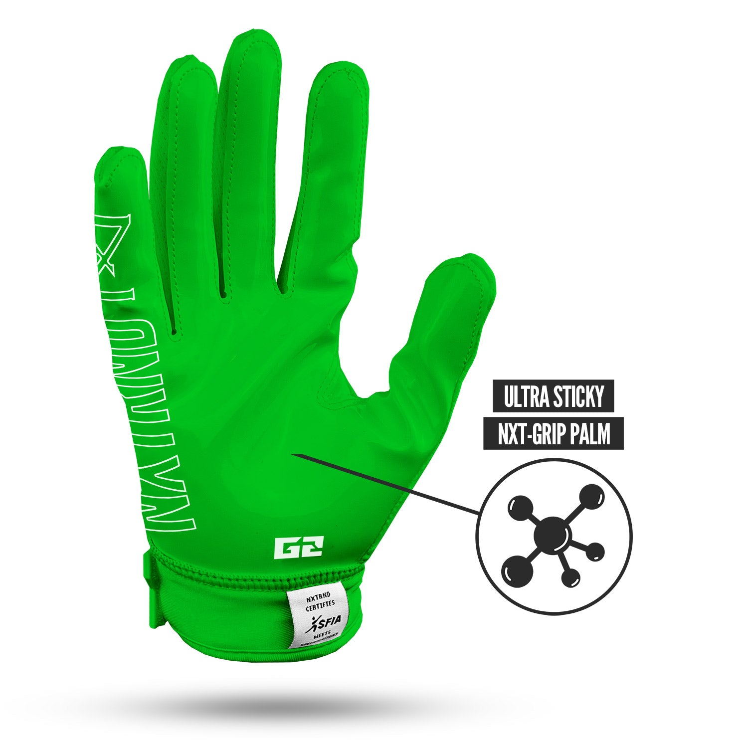 NXTRND G2® Football Gloves Green