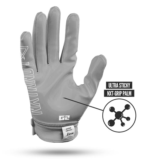 NXTRND G2® Football Gloves Grey