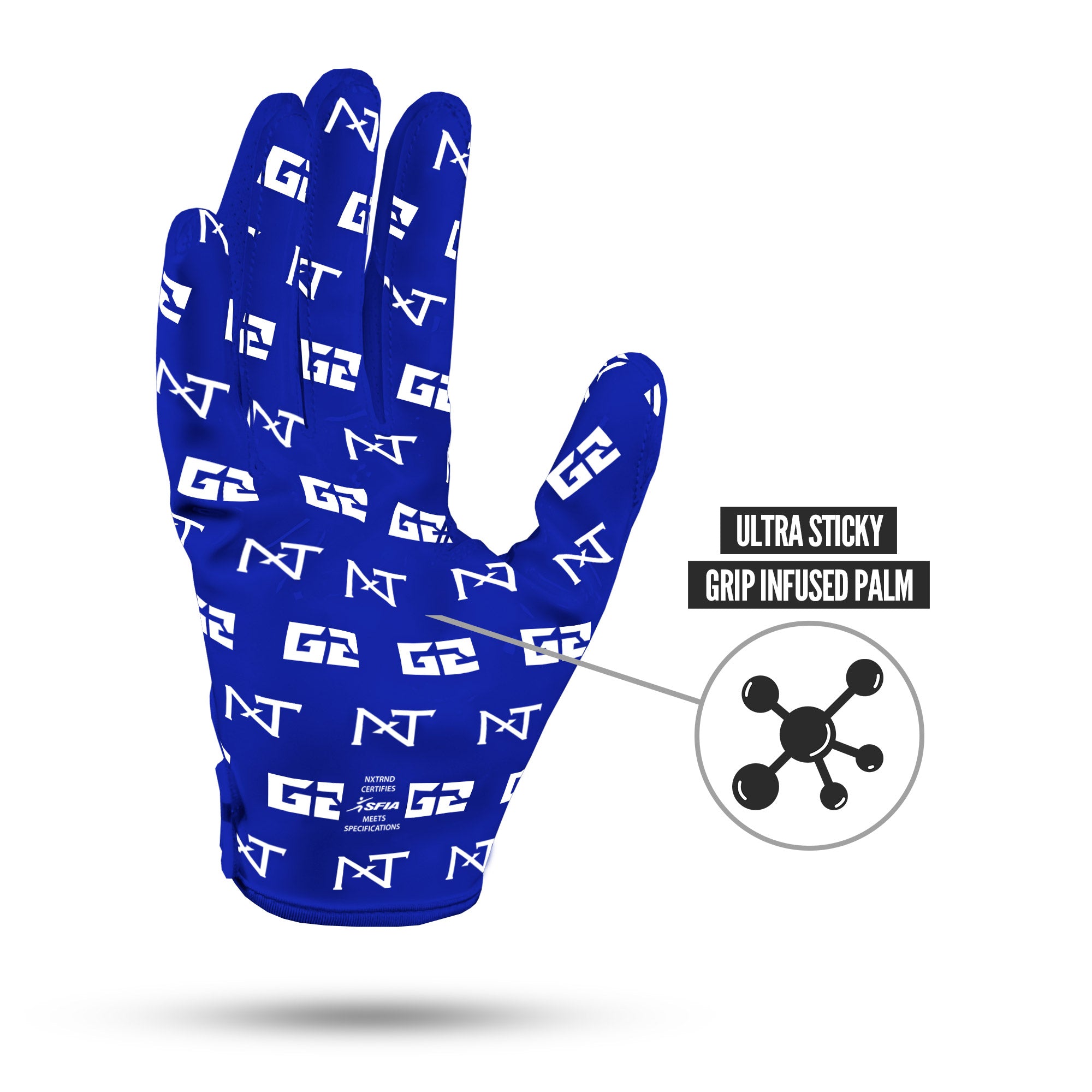 NXTRND G2® Pro Football Gloves Blue