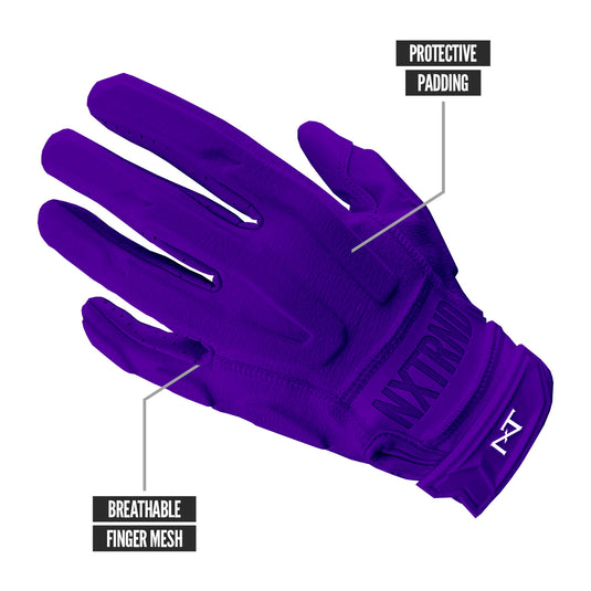 NXTRND G3™ Padded Football Gloves Purple