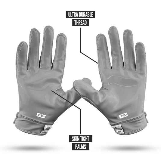 NXTRND G3™ Padded Football Gloves Grey