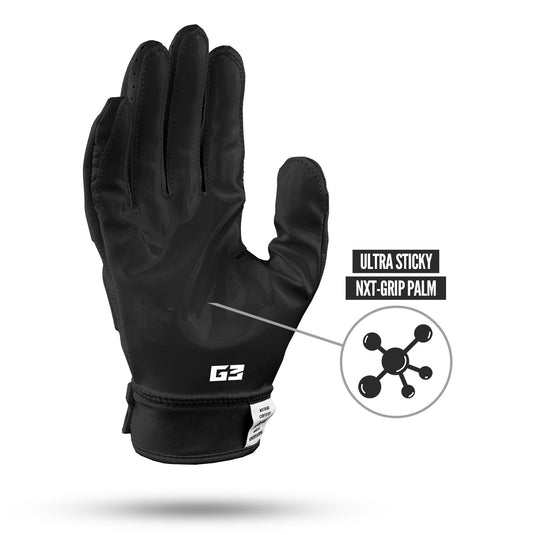NXTRND G3® Padded Football Gloves Black