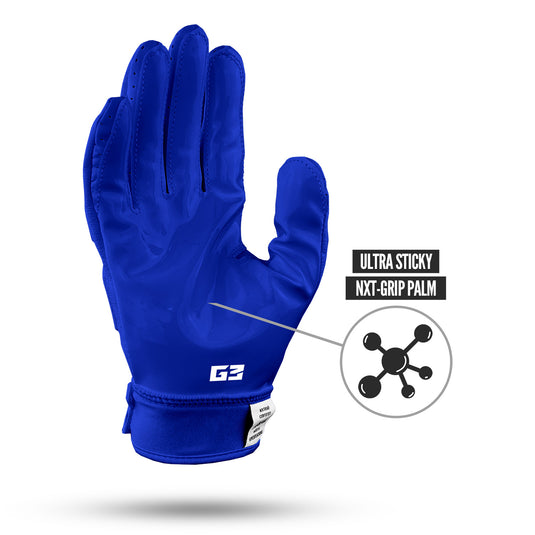 NXTRND G3™ Padded Football Gloves Blue