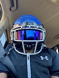 Nxtrnd VZR1 Tinted Football Visor Professional Football Helmet Visor Shield Fits Youth Football Helmets & Adult Football Helmets Includes Visor
