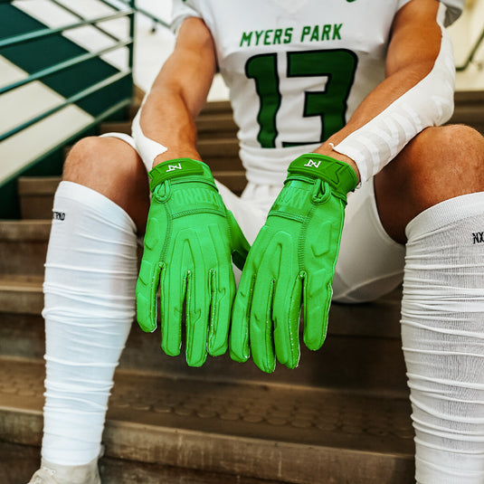 NXTRND G3™ Padded Football Gloves Green
