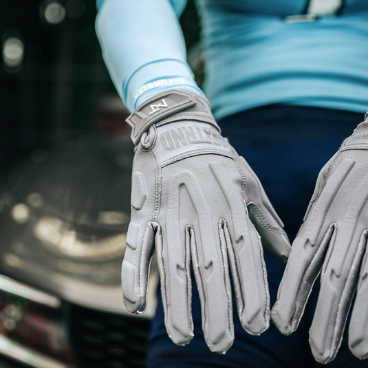 NXTRND G3™ Padded Football Gloves Grey