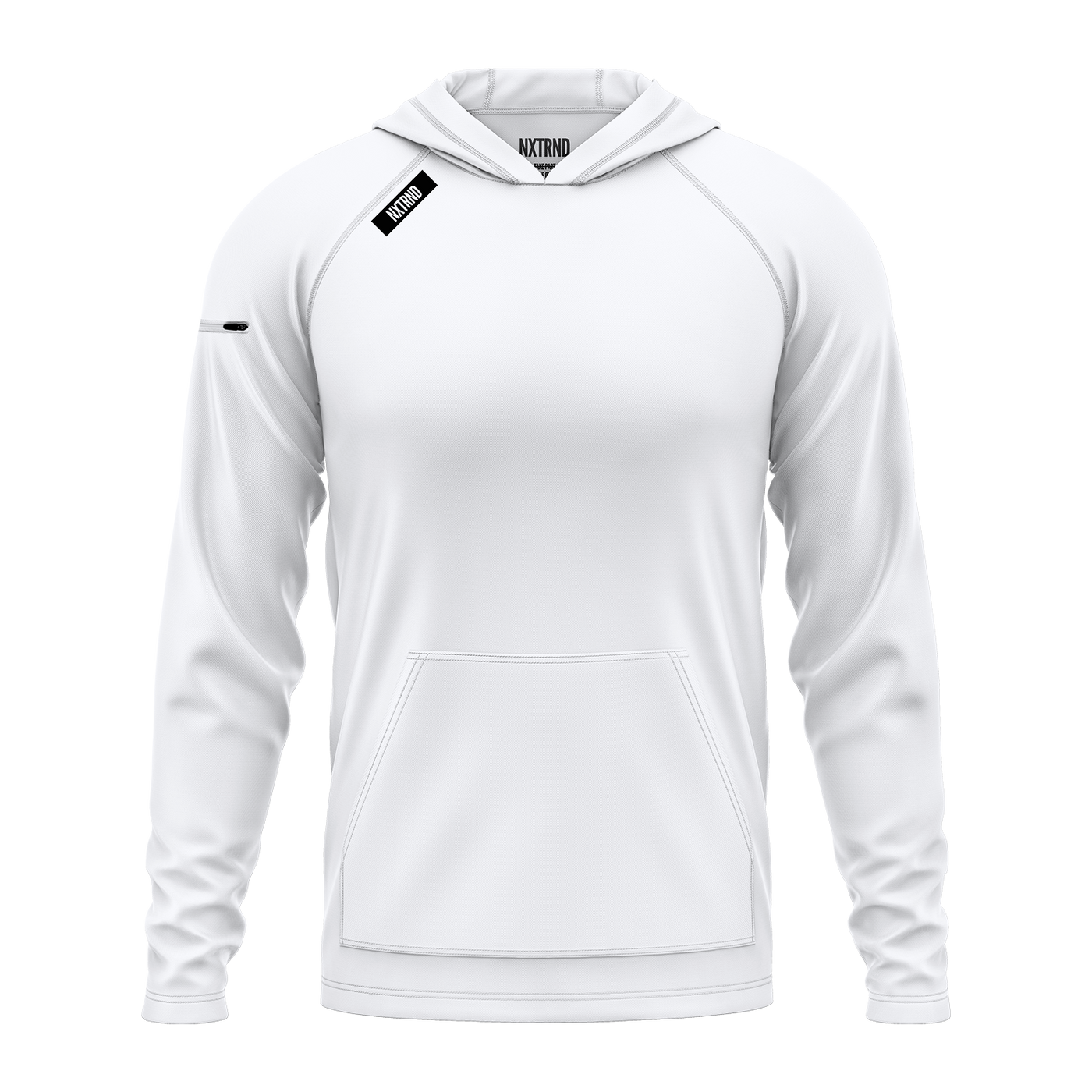 Nxtrnd Helm Felpa Leggera Uomo Con Cappuccio - Tessuto Traspirante Dri-Wik Con Tasche, Misto Spandex