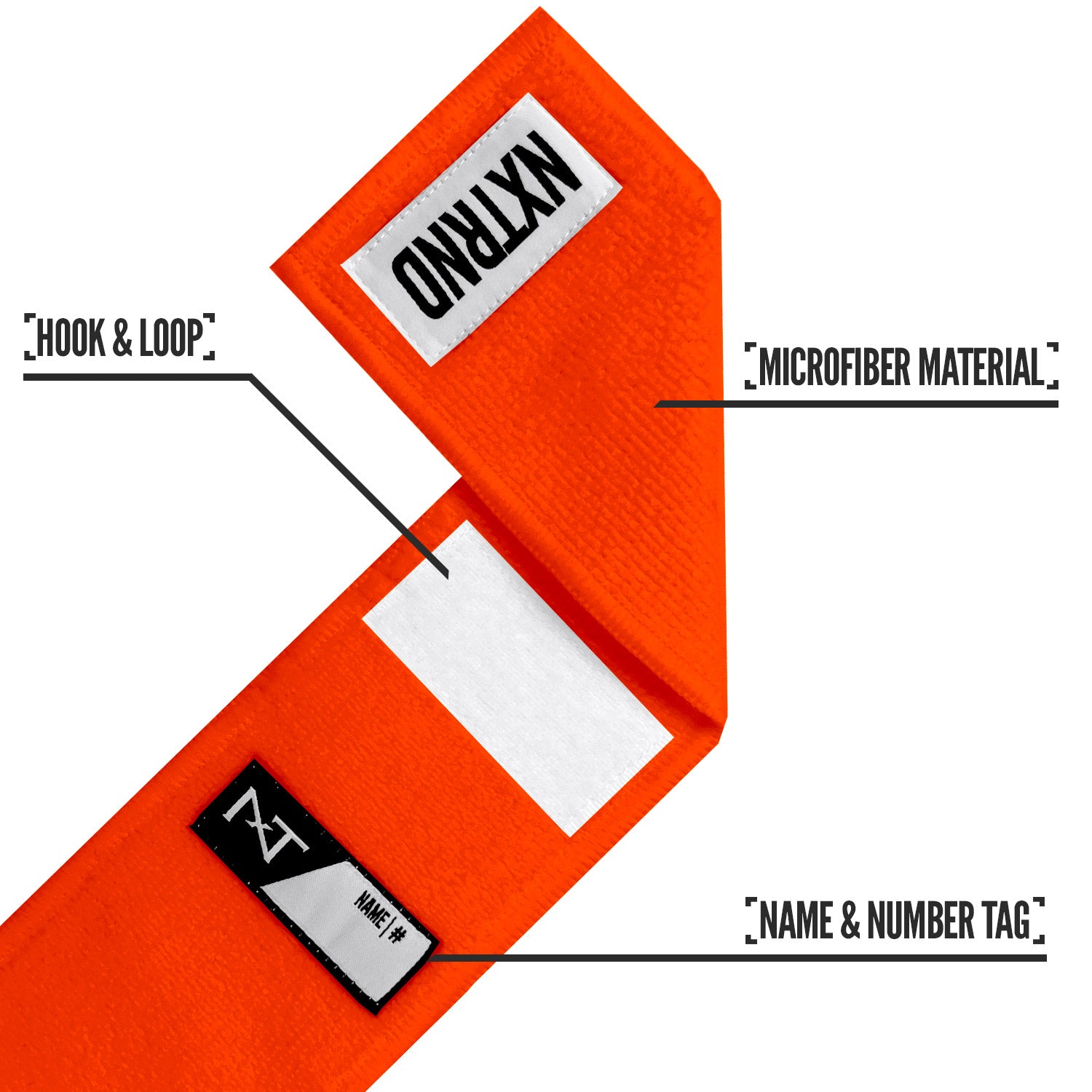 Nxtrnd Streamer Football Towel Orange