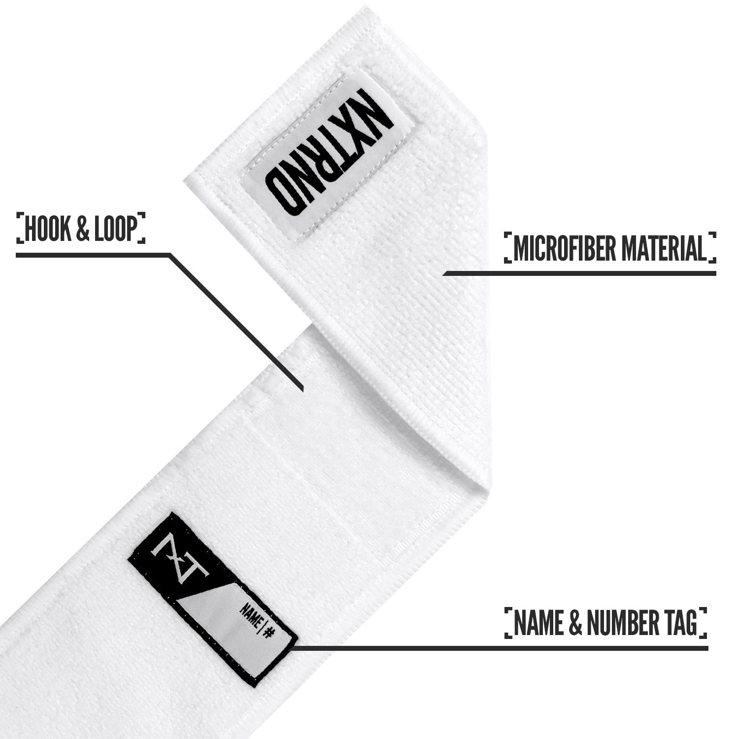 Nxtrnd Streamer Football Towel White