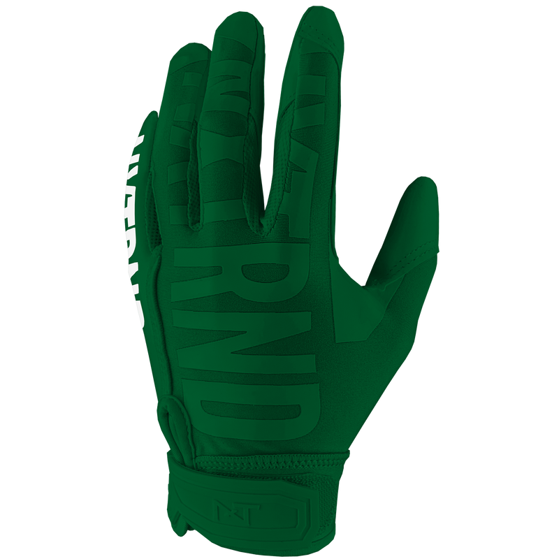 Green football outlet gloves