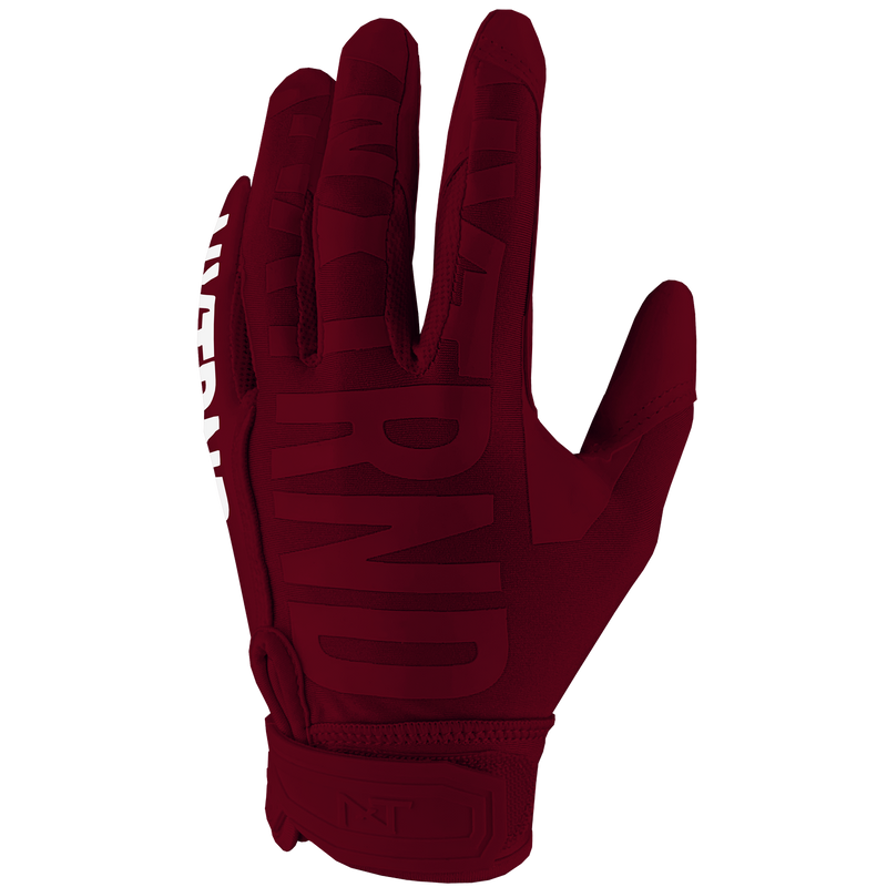 Maroon and gold football gloves hotsell