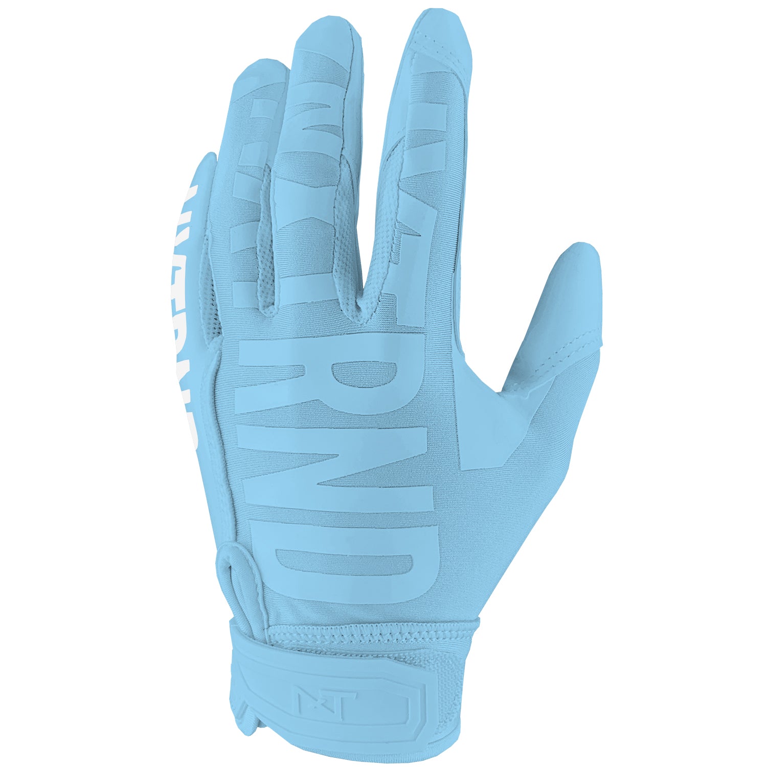 Powder blue football gloves on sale