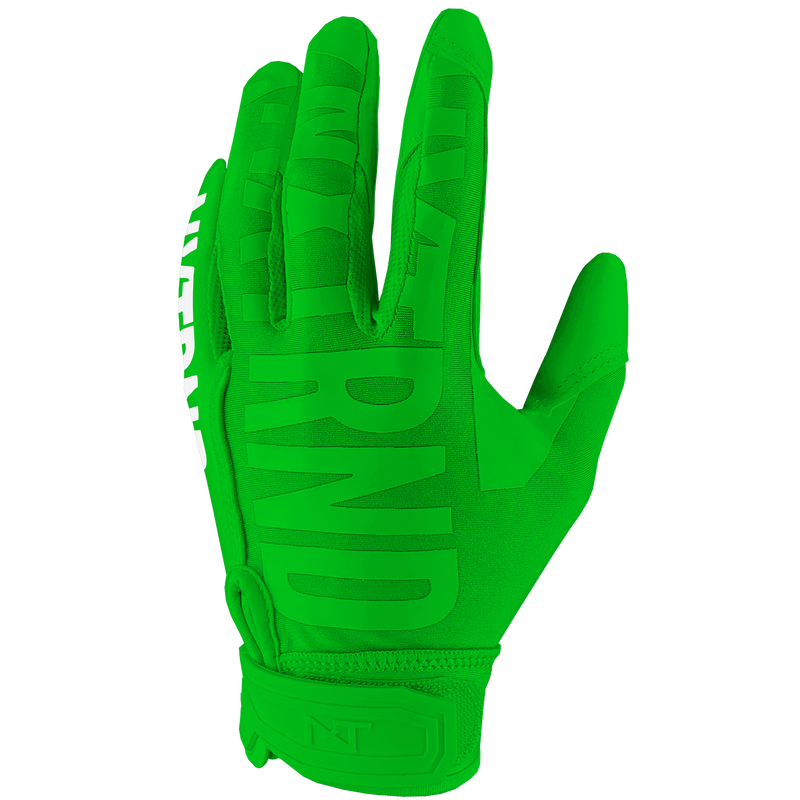 Football hot sale gloves green