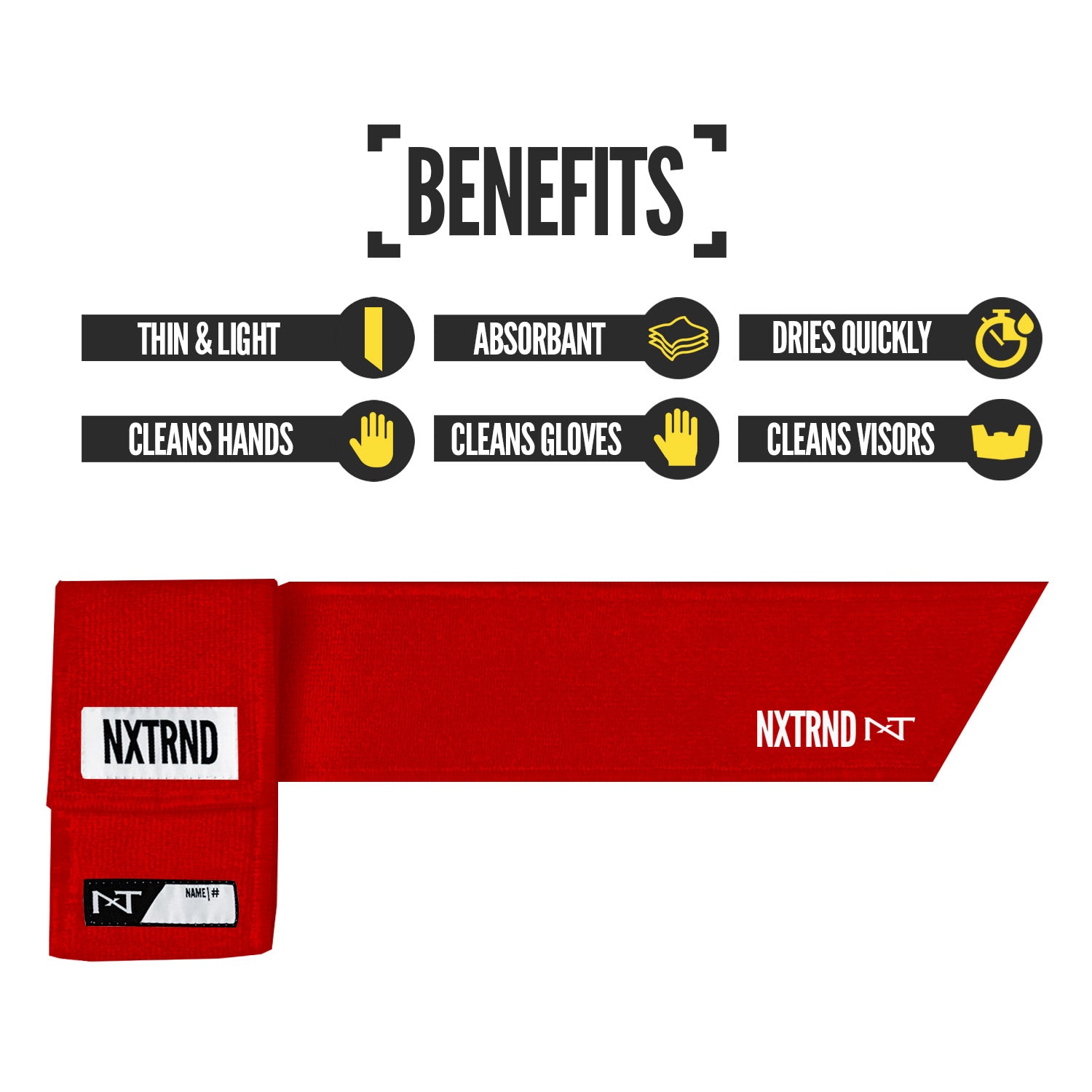 Nxtrnd Streamer Football Towel Red