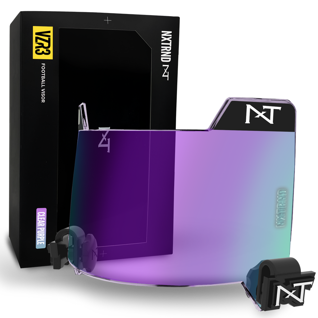 NXTRND VZR3® Clear Purple Football Visor